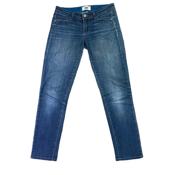 Paige Skyline Skinny Jeans Jenna Dark Wash Mid-Rise Cotton Size 26 Women's NWOT - Picture 1 of 9